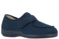 Preview: Varomed Hausschuh mit Stretch und Klettverschluss marine