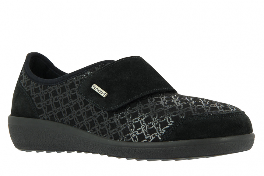 Varomed Damen Stretch Klettslipper Freemont schwarz