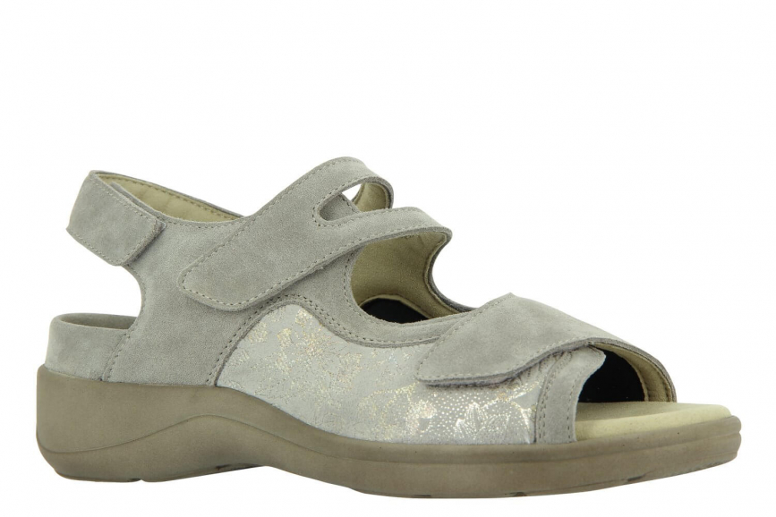 Damen Sandale Athen mit Stretch in Weite H tan