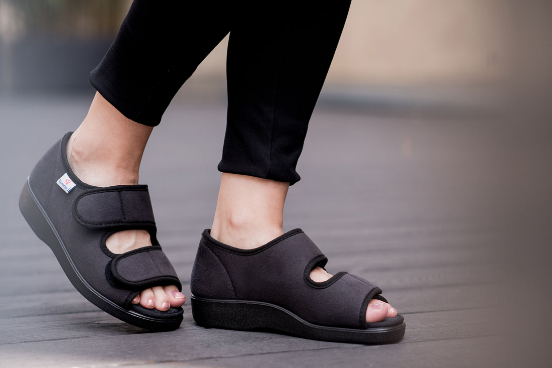 Unisex Therapiesandale Malmö schwarz
