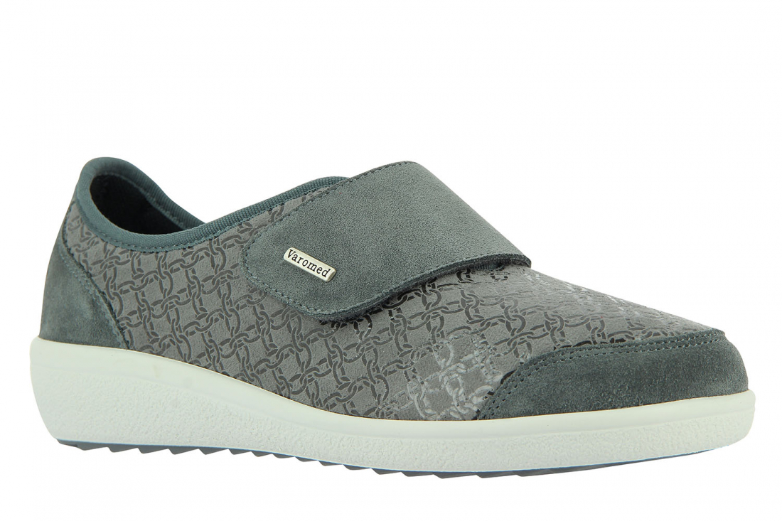 Varomed Damen Stretch Klettslipper Freemont grau