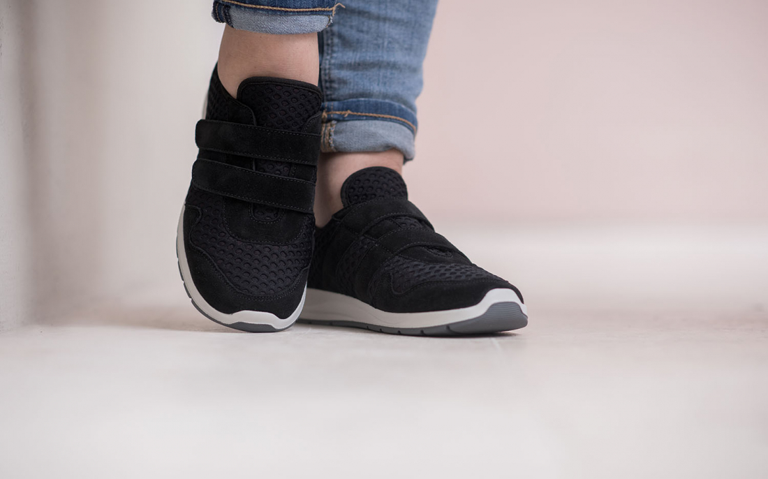 Damen Kletthalbschuh Salerno schwarz