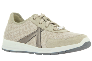 Preview: Kioto Damen Stretch-Schnürschuh kiesel
